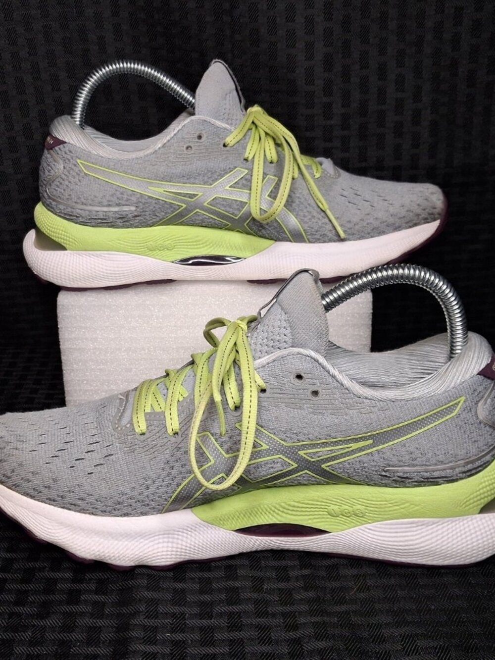 ASICS GEL-Nimbus 24 Women's Running Shoes Size 8 Grey Purple 1012B201